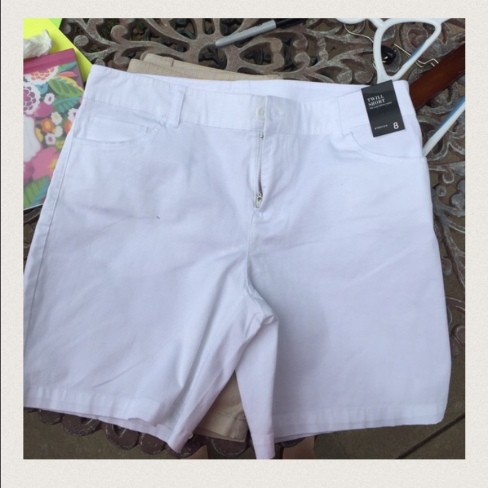 COPY - New York & Company White Shorts